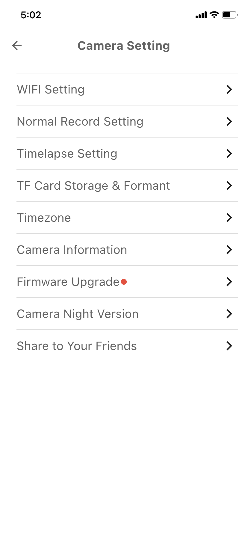 DeviceCamera setting Beaglecam